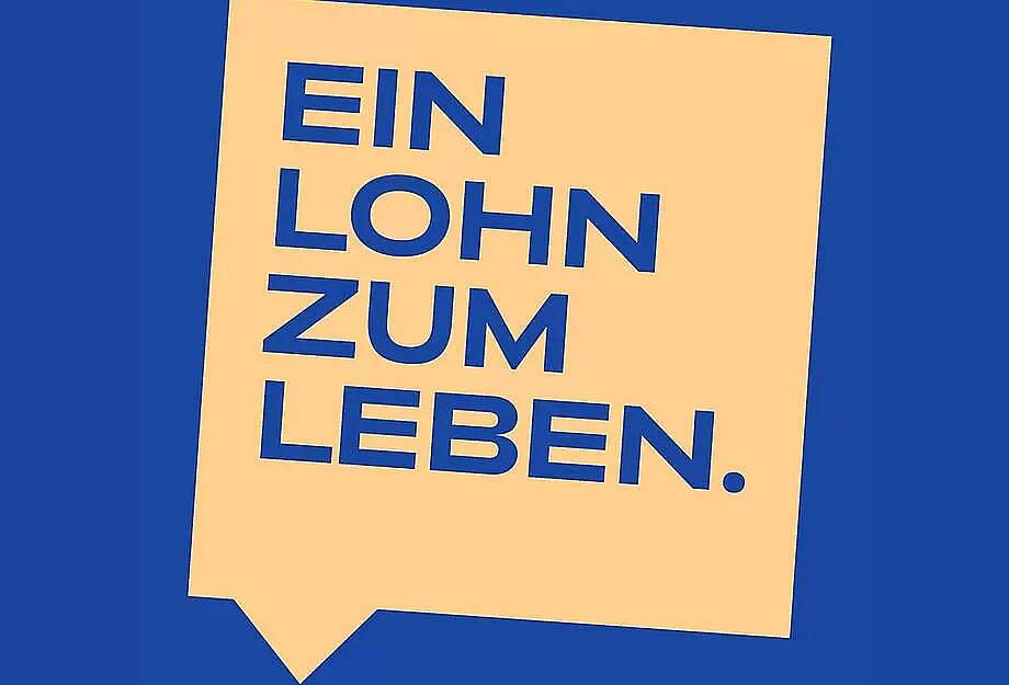 Das Logo zur Initiative "Ein Lohn fürs Leben"